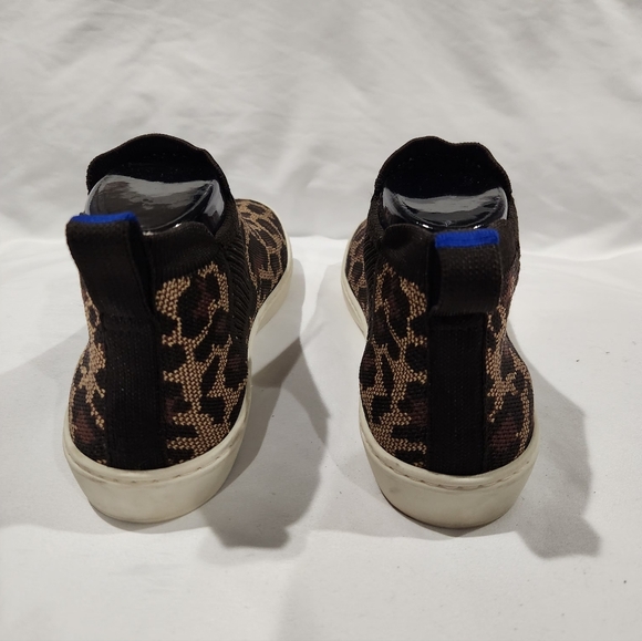 Rothy's The Chelsea Wildcat Leopard Print Sneakers. Size 8 - Picture 5 of 10